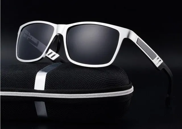 Aluminum magnesium polarized sunglasses men Brand designer sunglasses The driver sunglasses driving glasses lens oculos de sol