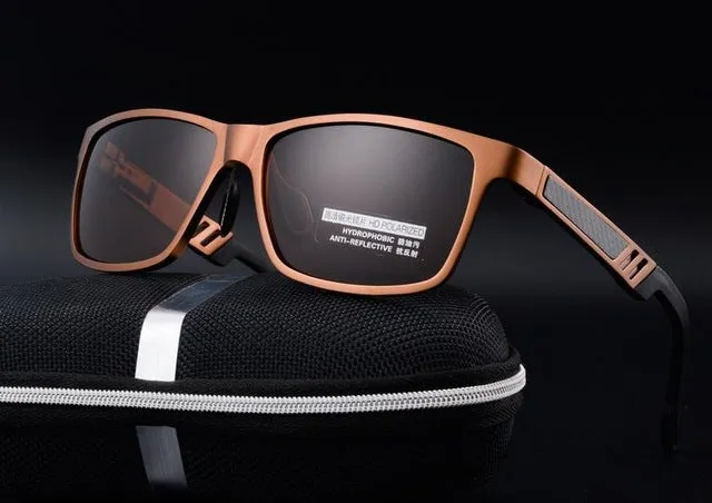 Aluminum magnesium polarized sunglasses men Brand designer sunglasses The driver sunglasses driving glasses lens oculos de sol