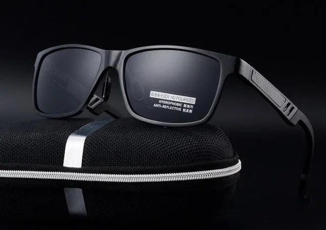 Aluminum magnesium polarized sunglasses men Brand designer sunglasses The driver sunglasses driving glasses lens oculos de sol