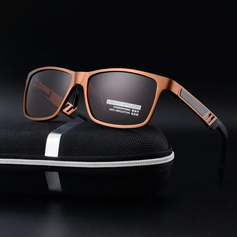 Aluminum magnesium polarized sunglasses men Brand designer sunglasses The driver sunglasses driving glasses lens oculos de sol