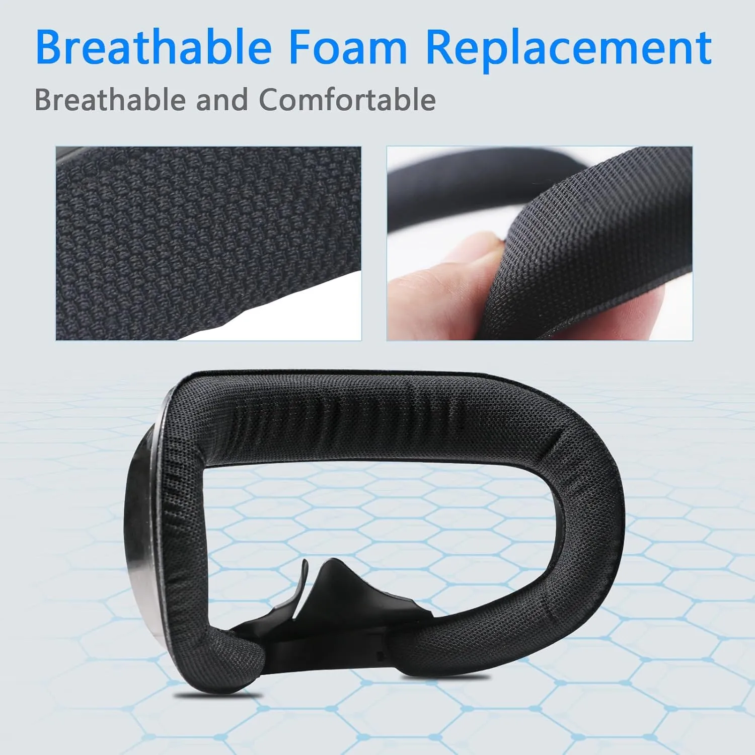 Compatible with Oculus Quest 2 Face Bracket Replacement,VR Breathable Foam Face Pad Protective for Meta Quest 2,Comfortable Face Cover Cushion VR Accessories