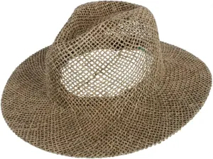 CTM Unisex Twisted Straw Fedora with Shapeable Brim