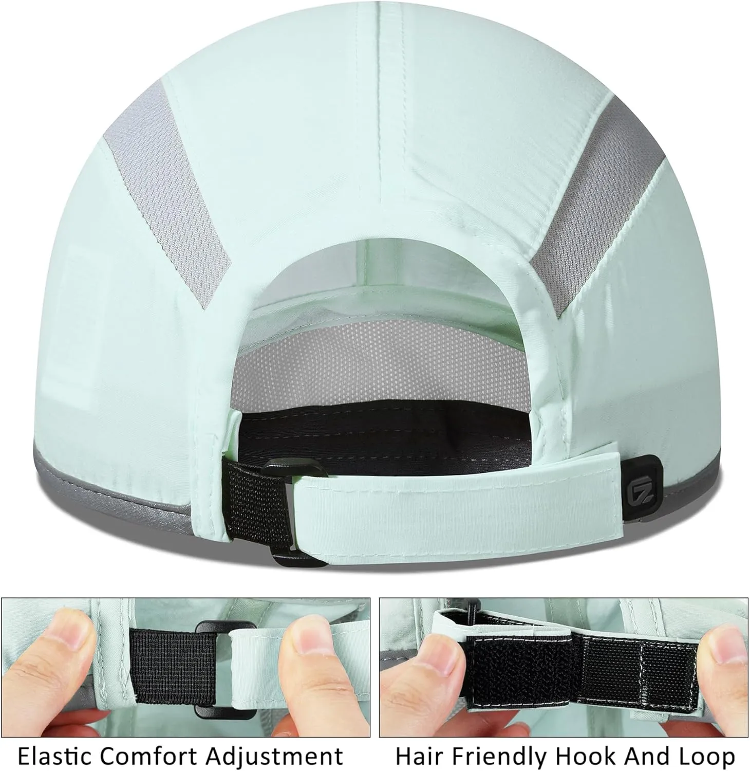 GADIEMKENSD Reflective Folding Outdoor Hat Unstructured Design UPF 50  Sun Protection Sport Hats for Womens and Mens