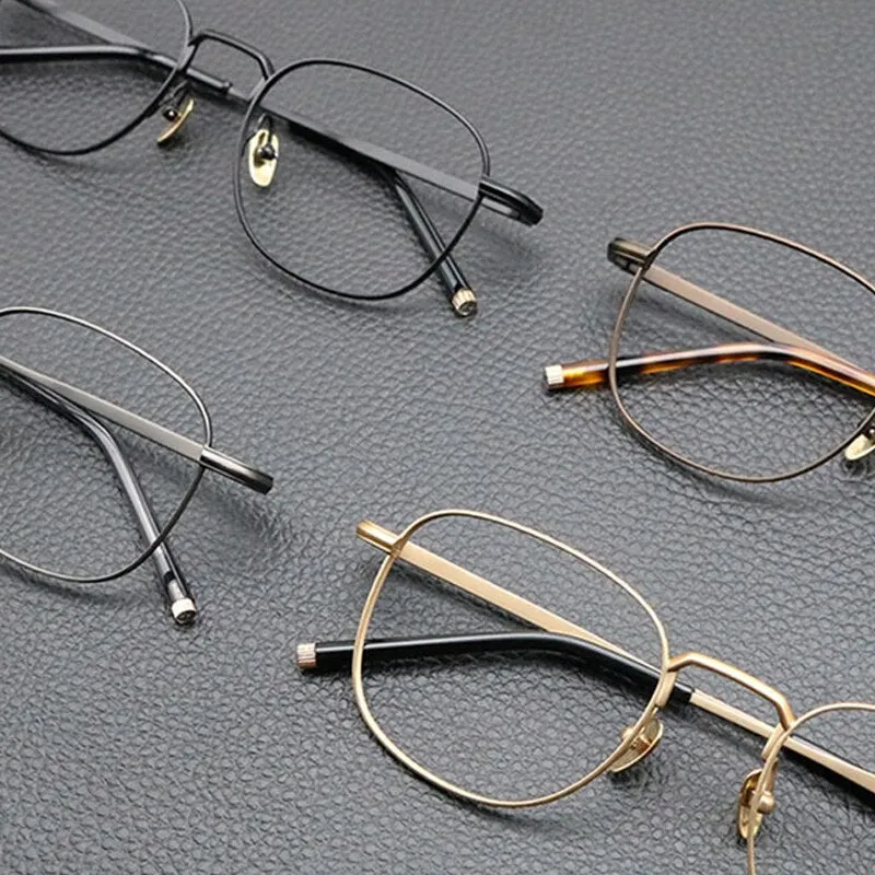 Gatenac Unisex Full Rim Square Titanium Eyeglasses Gxyj840