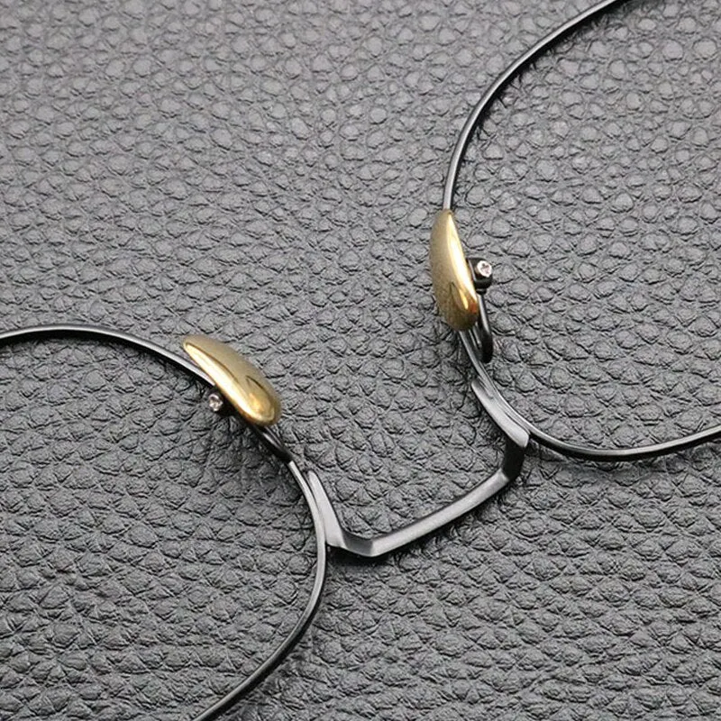 Gatenac Unisex Full Rim Square Titanium Eyeglasses Gxyj840
