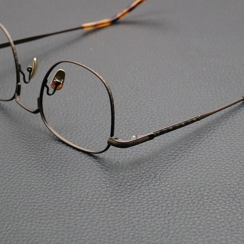 Gatenac Unisex Full Rim Square Titanium Eyeglasses Gxyj840