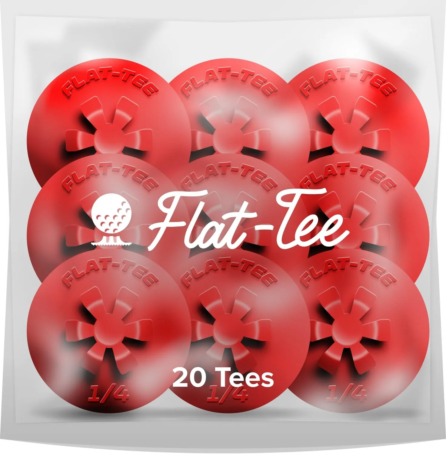 Golf Tee (Driving Ranges, Indoor/Virtual Golf Simulators, Tundra/Winter Golf, Consistent Height, USGA Conforming, Par 3 Tee, Virtually Unbreakable, Multicolor)