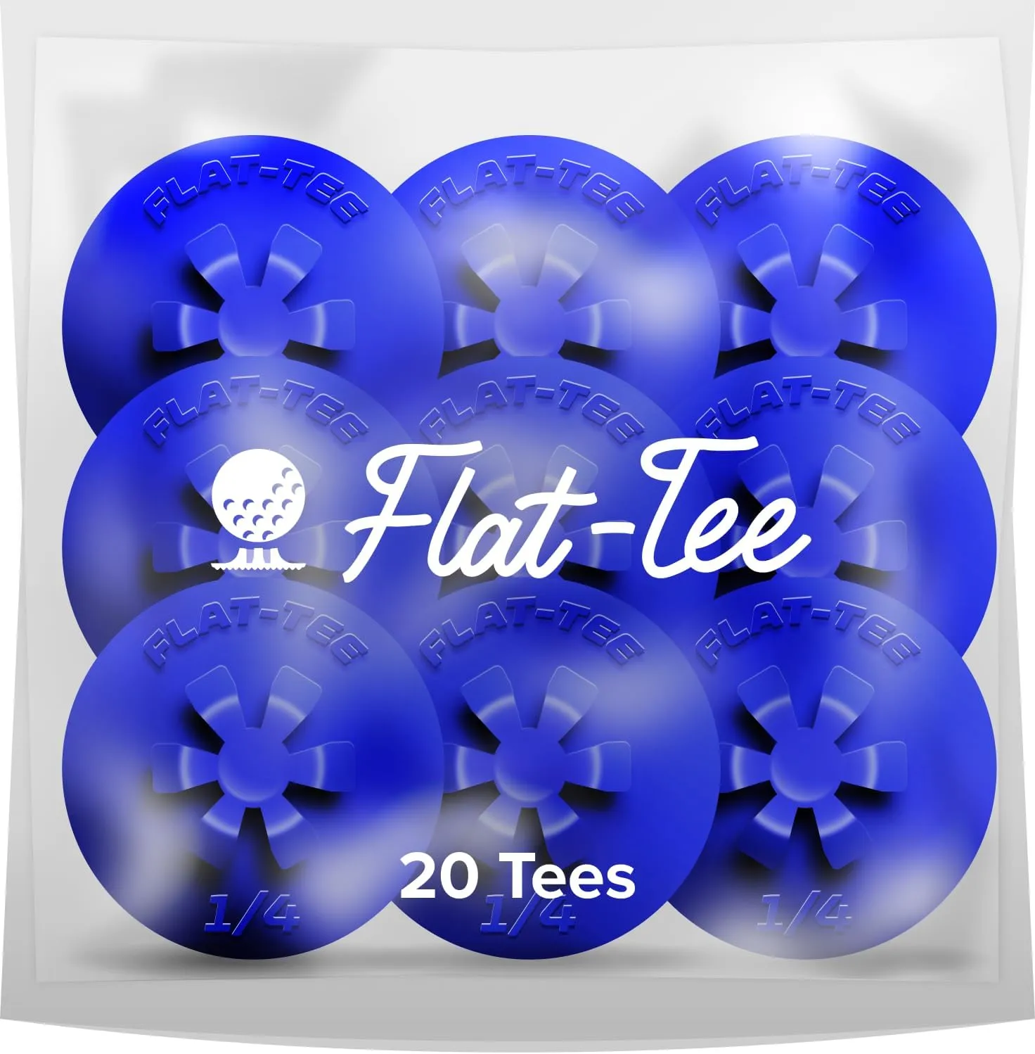 Golf Tee (Driving Ranges, Indoor/Virtual Golf Simulators, Tundra/Winter Golf, Consistent Height, USGA Conforming, Par 3 Tee, Virtually Unbreakable, Multicolor)