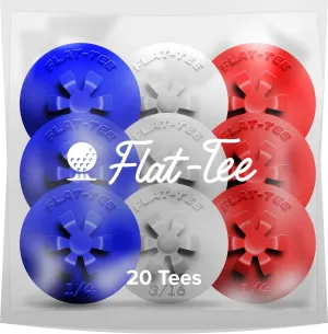 Golf Tee (Driving Ranges, Indoor/Virtual Golf Simulators, Tundra/Winter Golf, Consistent Height, USGA Conforming, Par 3 Tee, Virtually Unbreakable, Multicolor)