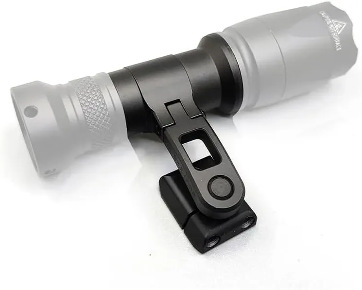 Helmet Mount for Tactical Scout Flashlight M300B M300C M300V Series for ARC Helmet Rail Intergrated Flashlight Mount(Black)