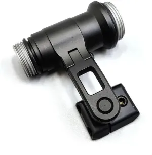 Helmet Mount for Tactical Scout Flashlight M300B M300C M300V Series for ARC Helmet Rail Intergrated Flashlight Mount(Black)