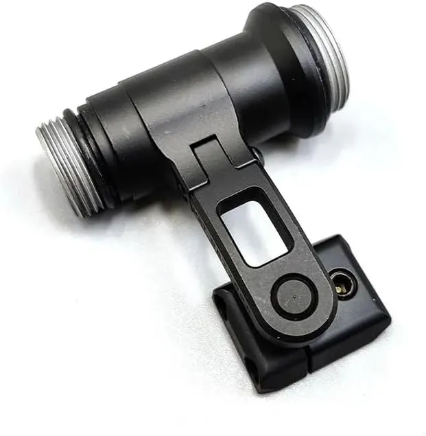 Helmet Mount for Tactical Scout Flashlight M300B M300C M300V Series for ARC Helmet Rail Intergrated Flashlight Mount(Black)