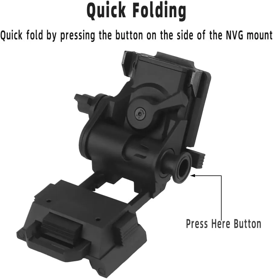 Hunting Night Visions NVG L4G24 Mount, Fast OPS Helmet Nylon NVG Mounting for PVS15 PVS18 PGPNVG18 Night Vision Goggle