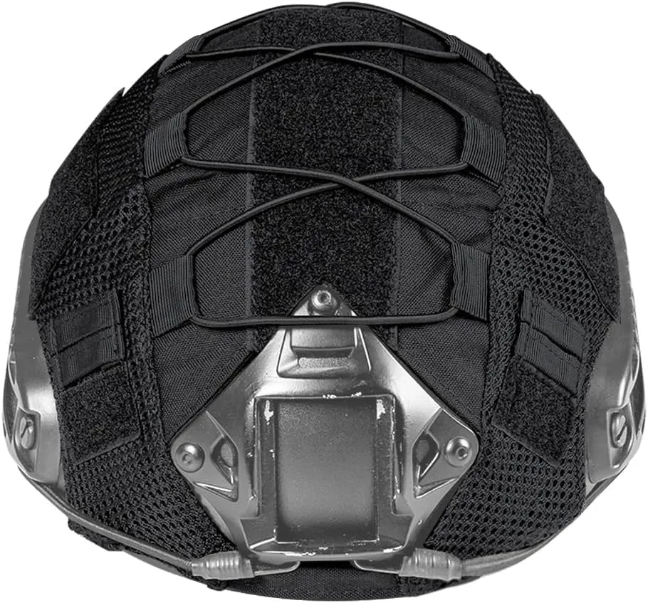 IDOGEAR SPORTS Tactical Helmet Cover for Fast Helmets - Camo M/L Size - Durable 500D Nylon Tactical Gear for Airsoft, Paintball, Hunting