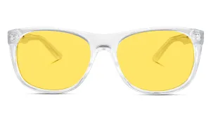 Kids DayMax Wayfarer Glasses - Crystal - Readers