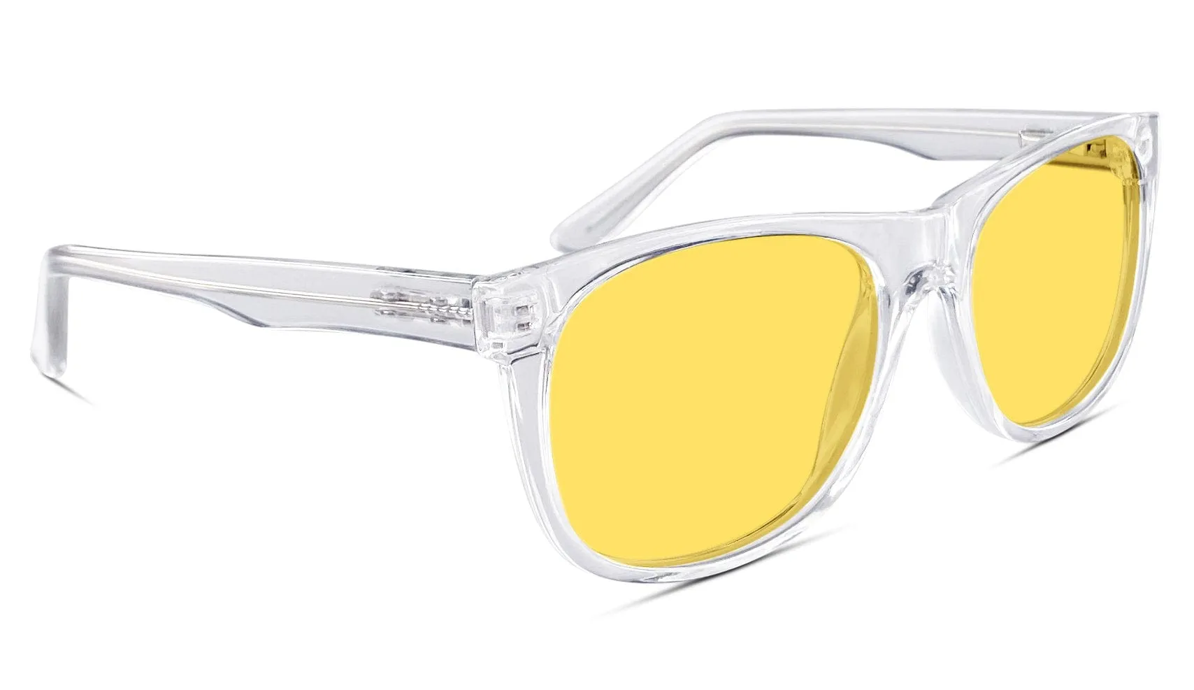 Kids DayMax Wayfarer Glasses - Crystal - Readers