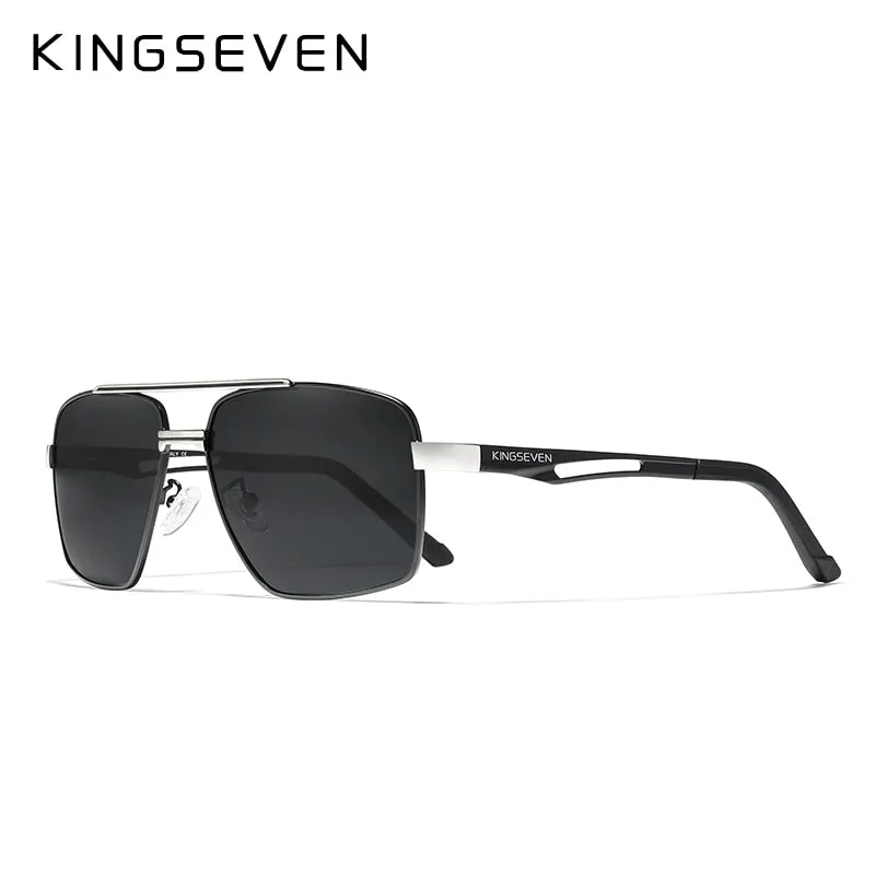 KINGSEVEN 2021 Brand Men's Aluminum Sunglasses Polarized Men Mirror Male Sun Glasses Sports Eyewear Driving Oculos de sol N7755