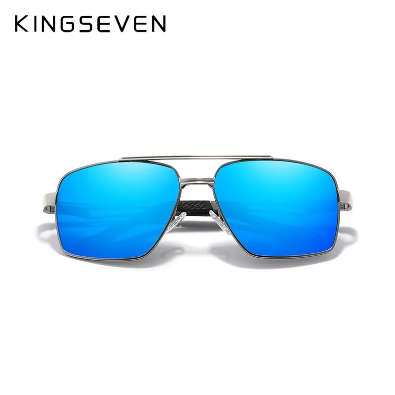 KINGSEVEN 2021 Brand Men's Aluminum Sunglasses Polarized Men Mirror Male Sun Glasses Sports Eyewear Driving Oculos de sol N7755