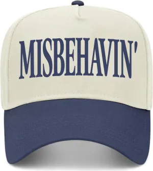 Misbehavin' Vintage Trucker Hat | Premium Snapback Baseball Hat for Men & Women