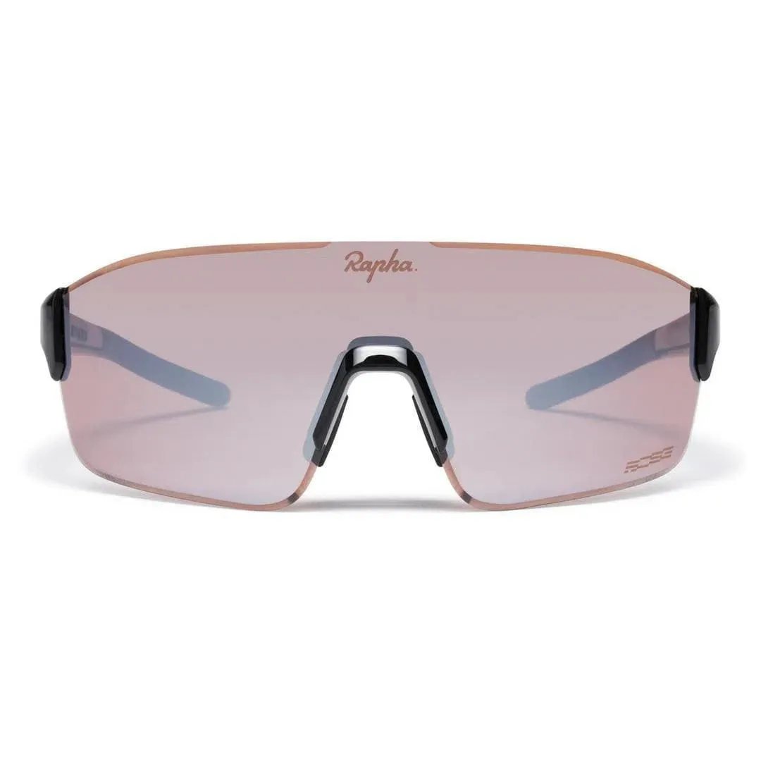 RAPHA Pro Team Frameless Glasses - BLK Black/Black Mirror Lens