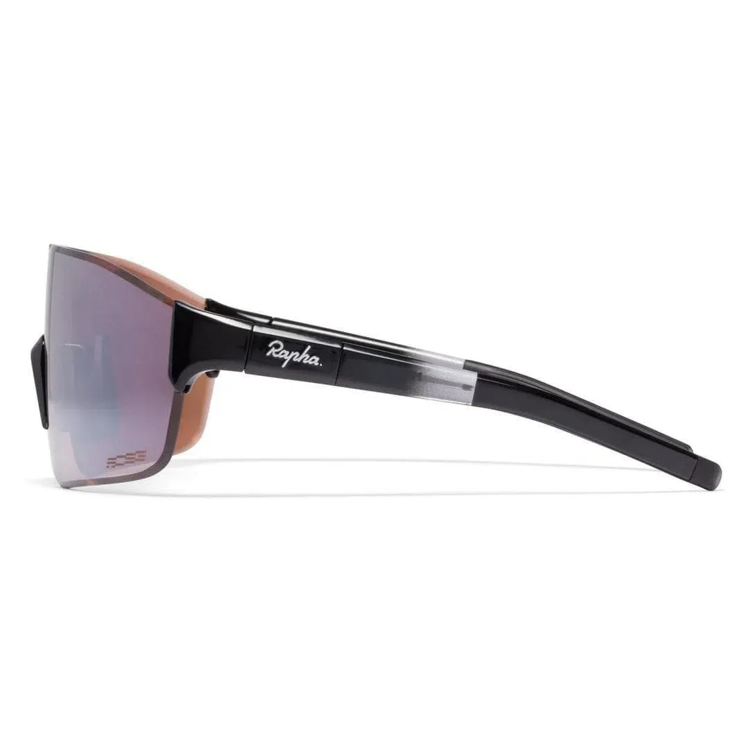 RAPHA Pro Team Frameless Glasses - BLK Black/Black Mirror Lens
