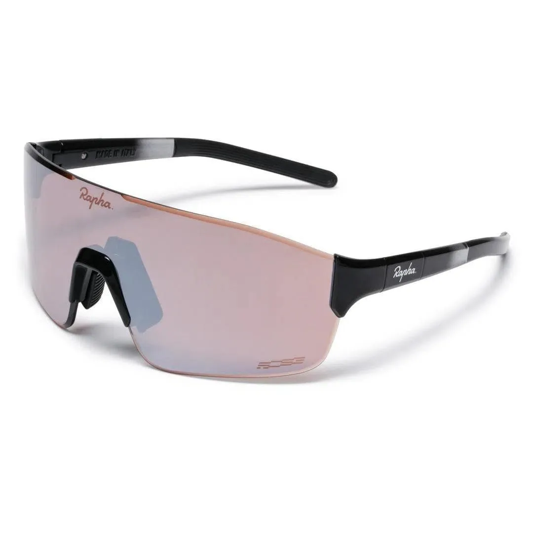 RAPHA Pro Team Frameless Glasses - BLK Black/Black Mirror Lens
