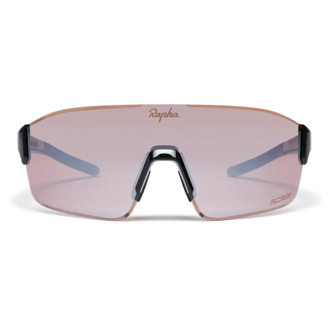 RAPHA Pro Team Frameless Glasses - BLK Black/Black Mirror Lens