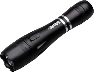 SABRE 2-in-1 Tactical Stun Gun with LED Flashlight, Self Defense Stun Gun with 2.517 C Charge Produces Intolerable Pain, 130 Lumen LED Light, Safety Switch, Belt Holster, Rechargeable Battery