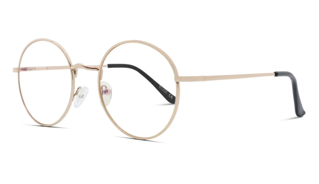 ScreenTime Elton Computer Glasses - Gold - Prescription