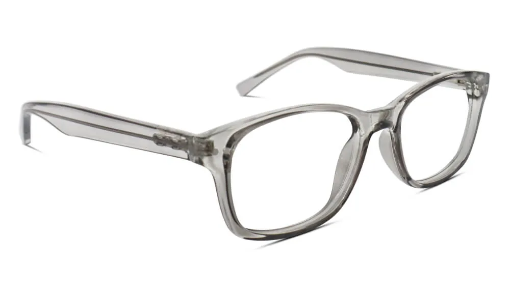 ScreenTime Wayfarer Computer Glasses - Pearl Grey - Prescription