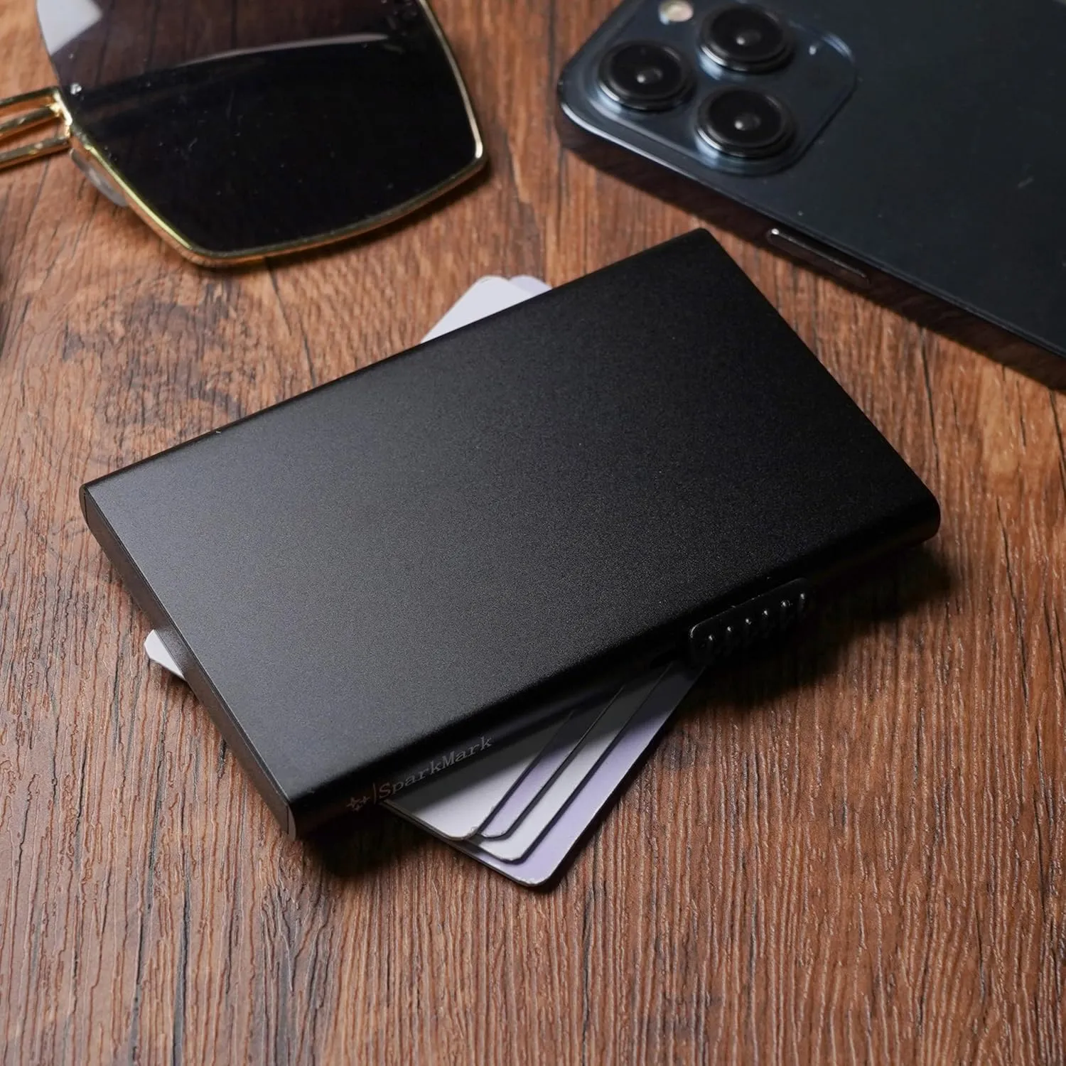 Slim Metal Wallets | RFID Blocking Credit Card Holder Wallet | Business Card Holder Case | Minimalist Pop Up Wallet for Men and Women