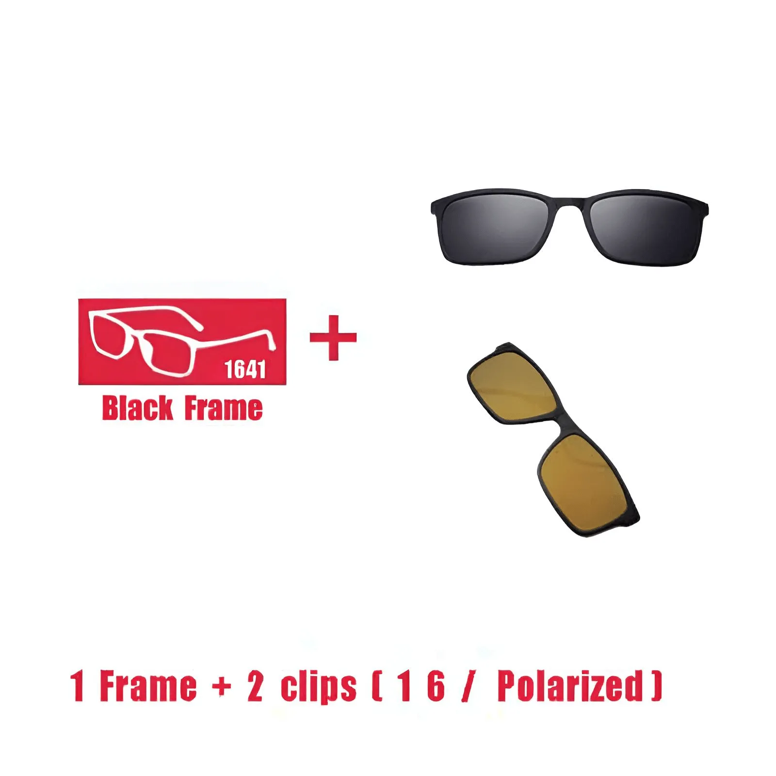 Unisex Prescription Glasses With Magnet Clip Sunglasses 1-6 Clips Included!