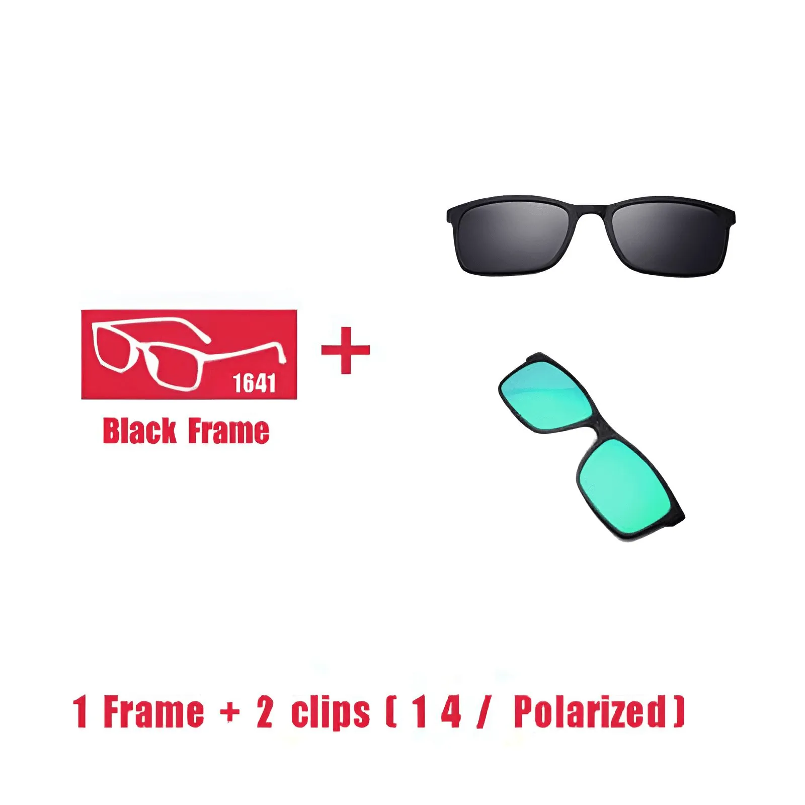 Unisex Prescription Glasses With Magnet Clip Sunglasses 1-6 Clips Included!