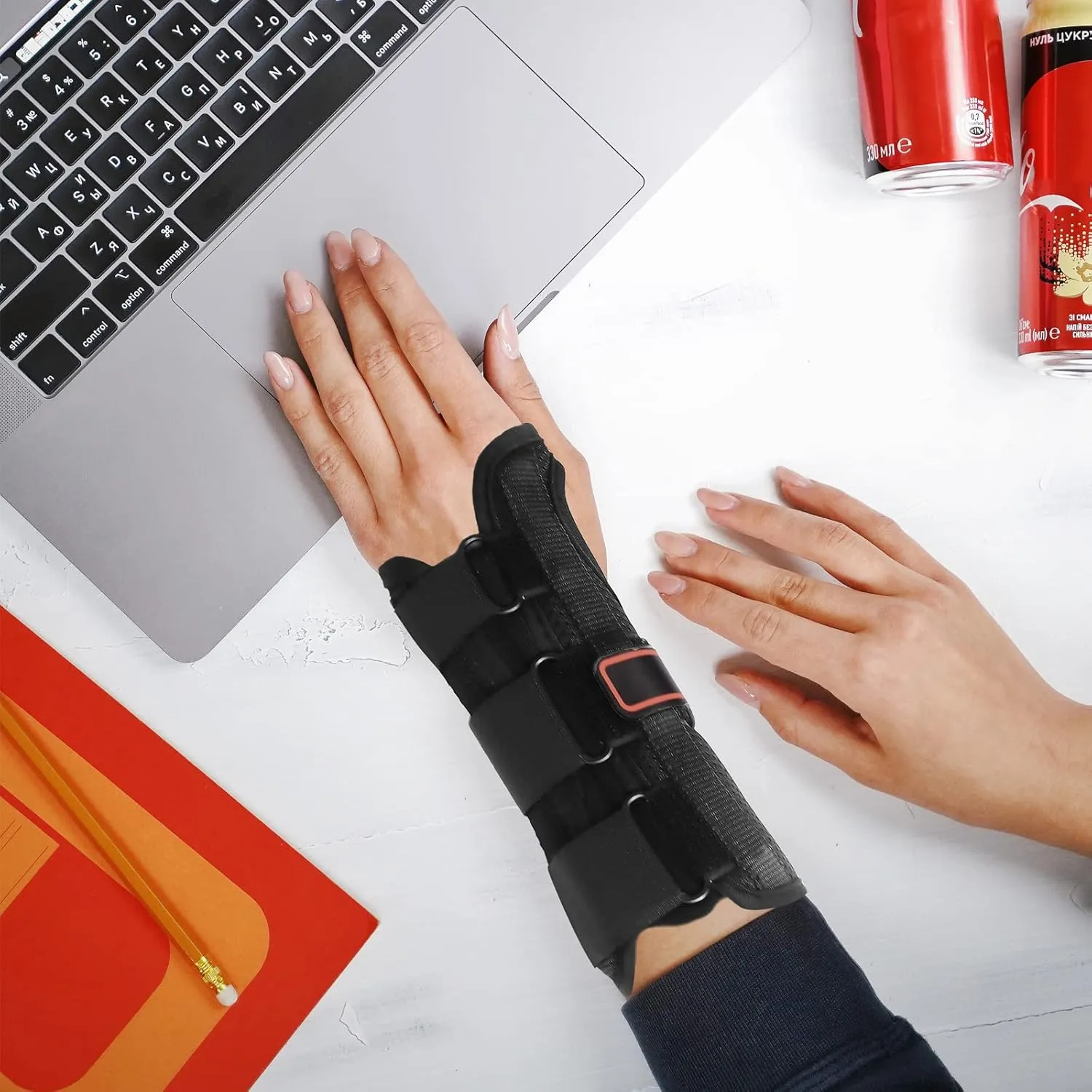 Wrist Brace Carpal Tunnel Relief, Wrist Splint Night Support, Wrist Support for Arthritis, Tendonitis, Right Hand, Large