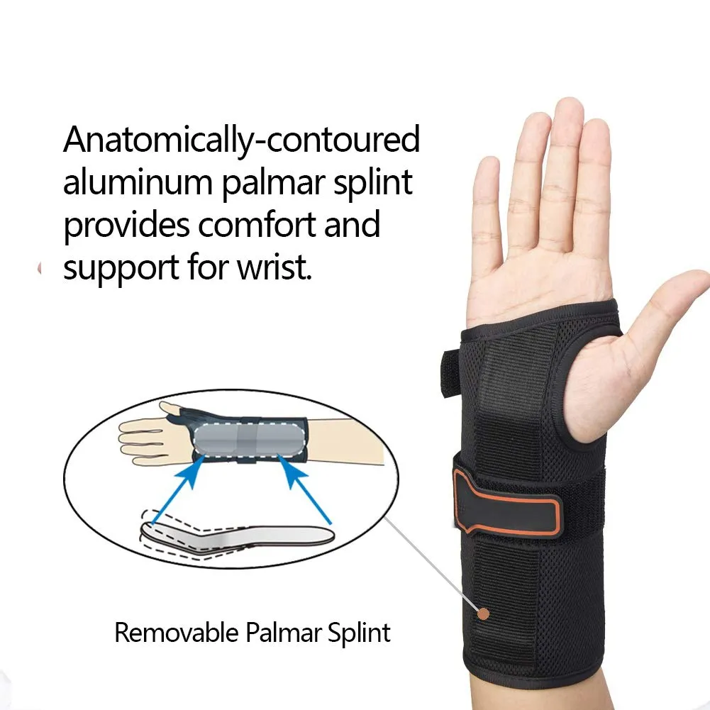 Wrist Brace Carpal Tunnel Relief, Wrist Splint Night Support, Wrist Support for Arthritis, Tendonitis, Right Hand, Large